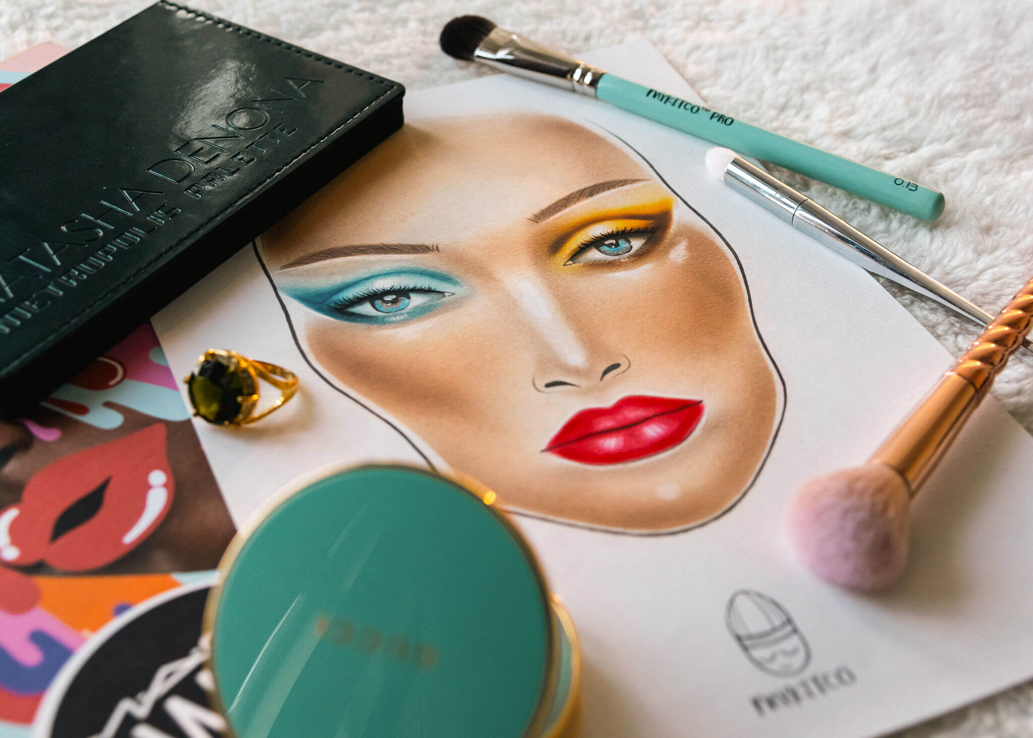 Smink facechart - The Makeup Lab sminkes munkái